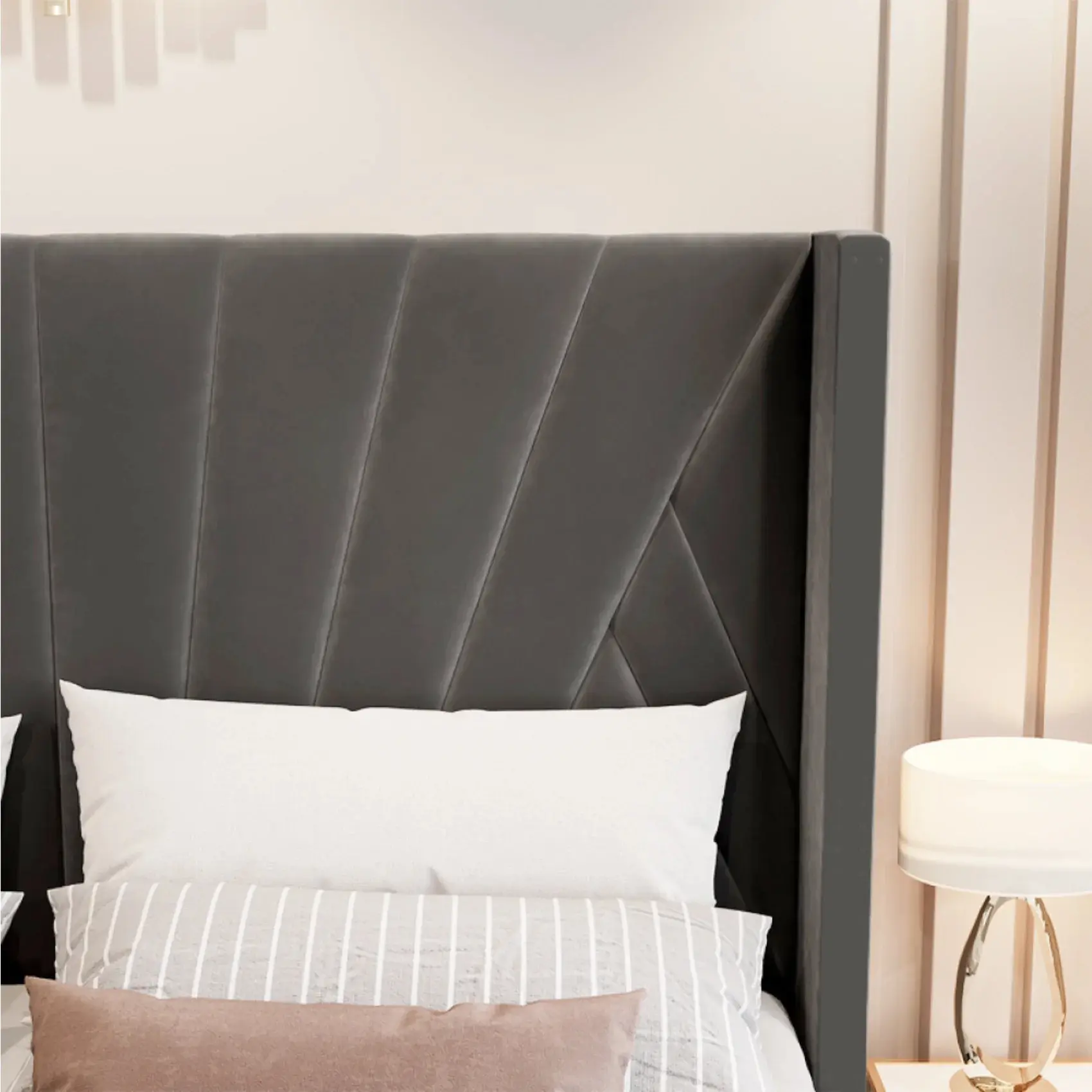 Кровать Tempo Kondela Penelope 180x200 (Dark Grey) - 6