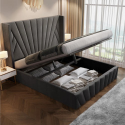 Кровать Tempo Kondela Penelope 180x200 (Dark Grey) Thumb