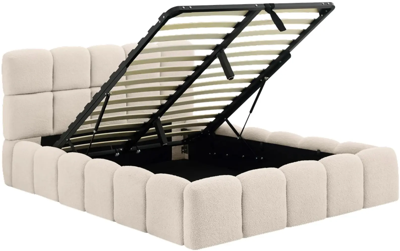 Кровать Tempo Kondela Sorela подъемный механизм 140x200 (Beige) - 4