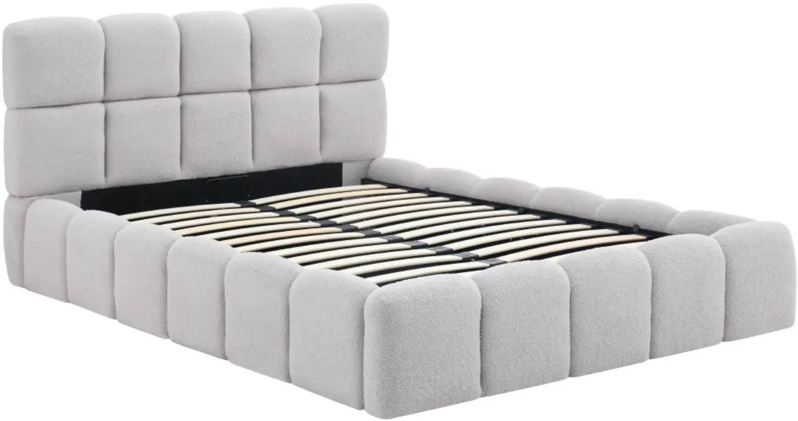 Кровать Tempo Kondela Sorela подъемный механизм 140x200 (Grey) - 4