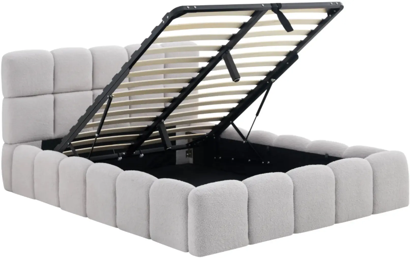 Кровать Tempo Kondela Sorela подъемный механизм 140x200 (Grey) - 5