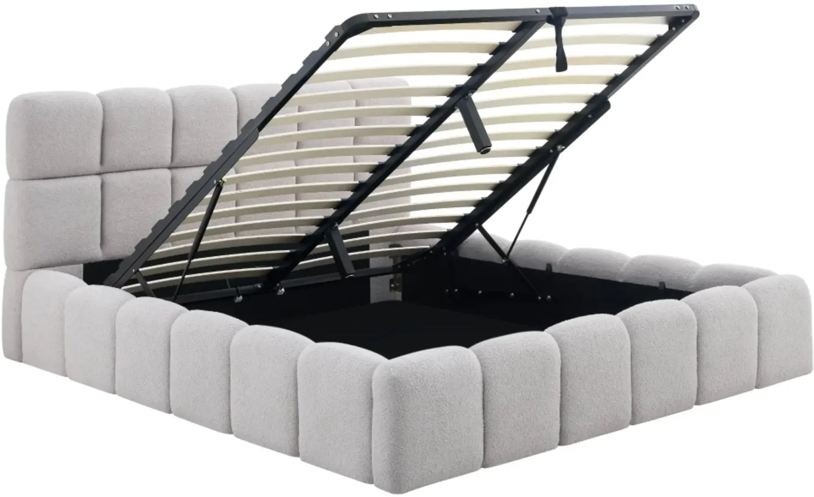 Кровать Tempo Kondela Sorela подъемный механизм 160x200 (Grey) - 5
