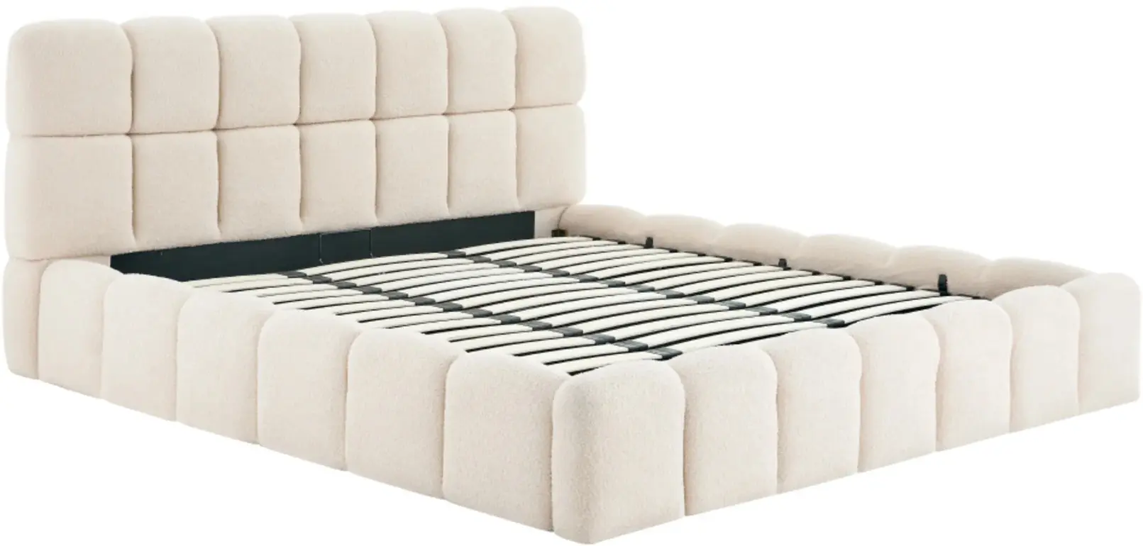 Кровать Tempo Kondela Sorela подъемный механизм 200x200 (Beige) - 3