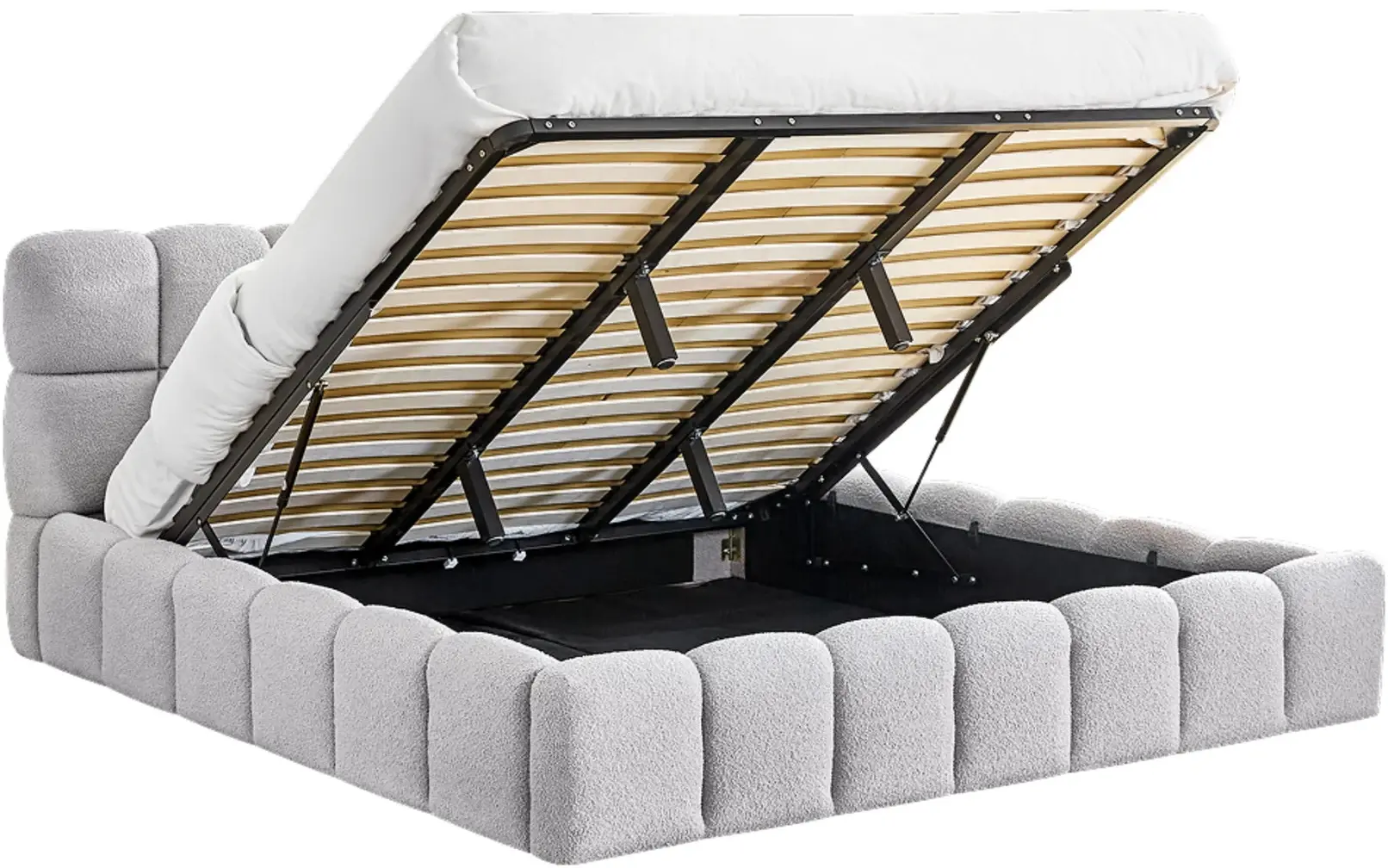 Кровать Tempo Kondela Sorela подъемный механизм 200x200 (Grey) - 5
