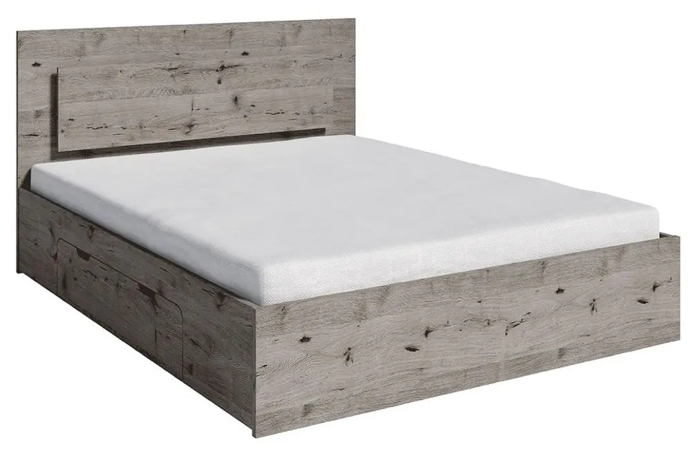 Pat Tempo Kondela Togos cu LED iluminare 160x200 (Wellington Oak)