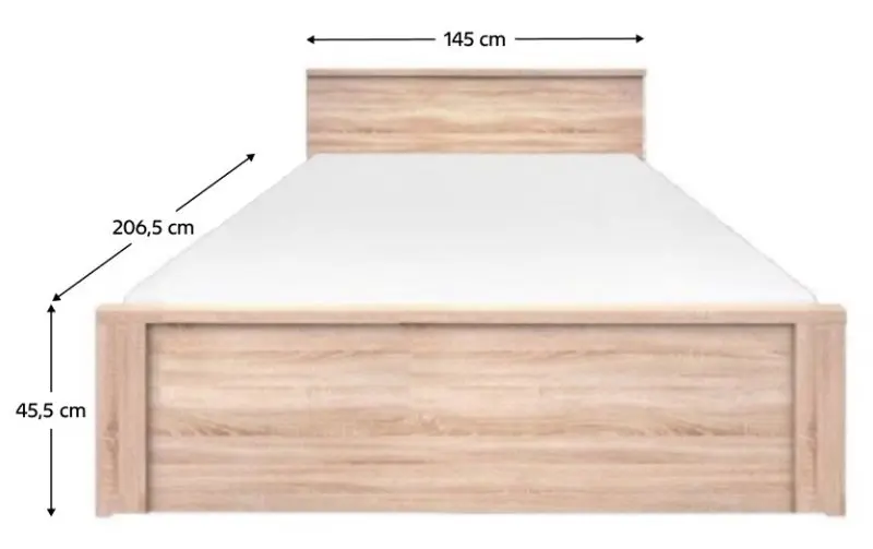 Pat Tempo Kondela Topty Typ 44 140x200 (Sonoma Oak)