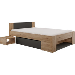 Pat Tempo Kondela Unis 140x200 (Artisan Oak/Anthracite) Thumb