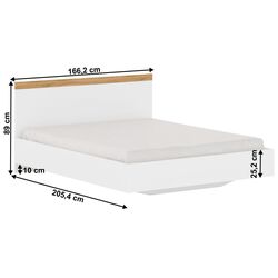 Pat Tempo Kondela Vilgo 160x200 (Wotan Oak/White) Thumb