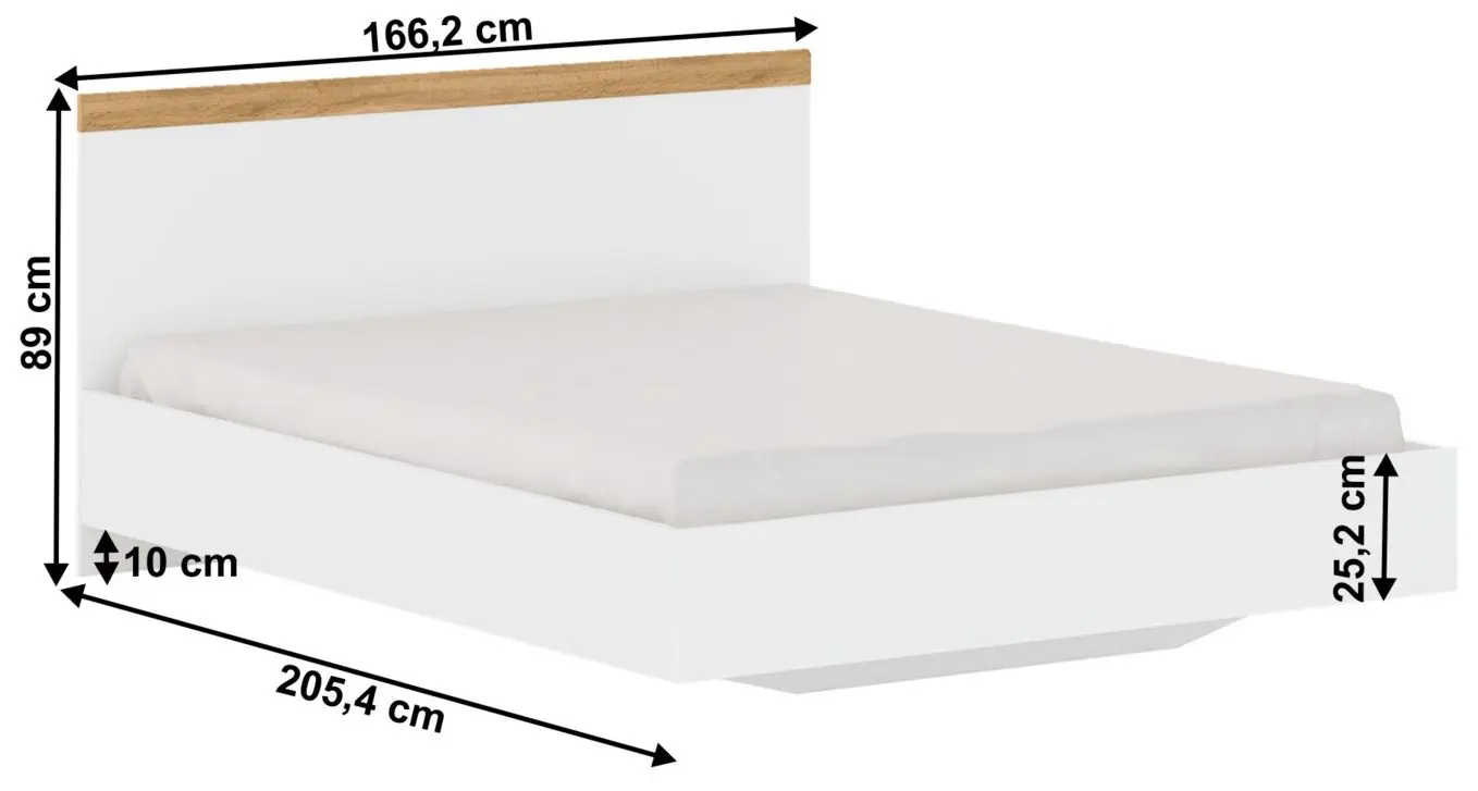 Pat Tempo Kondela Vilgo 160x200 (Wotan Oak/White)