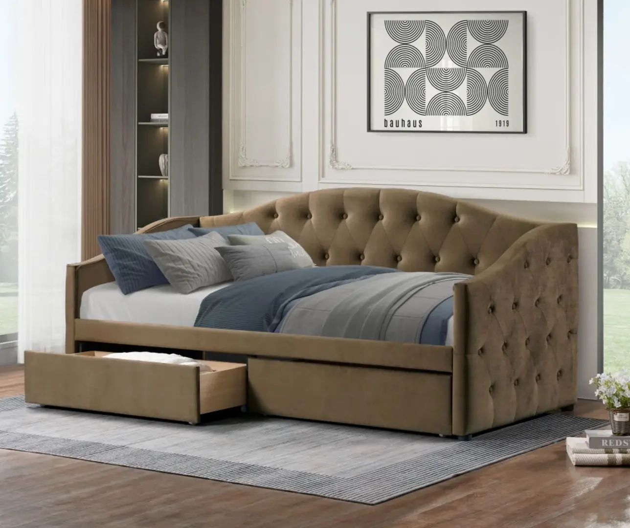 Кровать Tempo Kondela Zaska 90x200 (Brown)