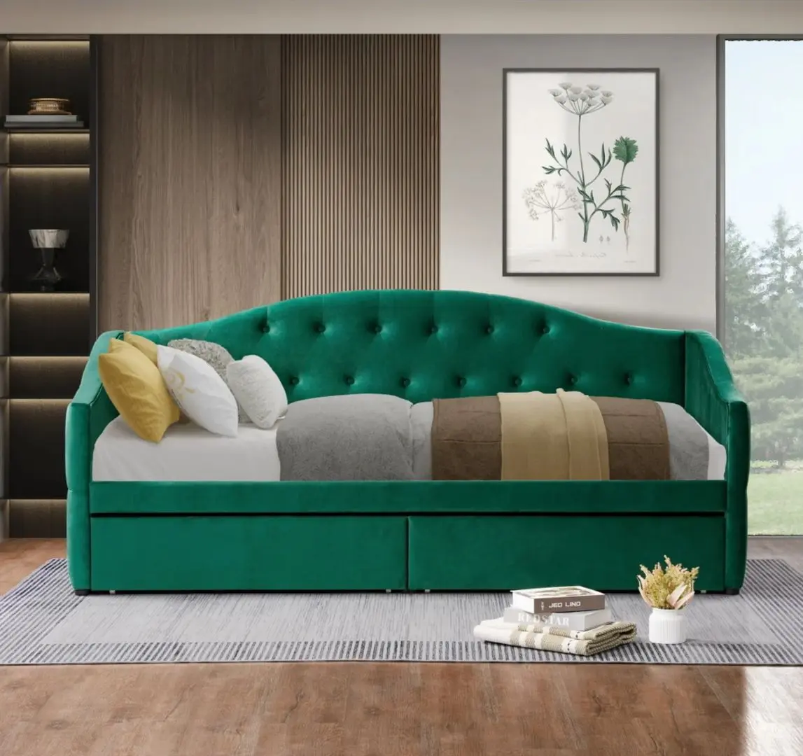 Кровать Tempo Kondela Zaska 90x200 (Green)