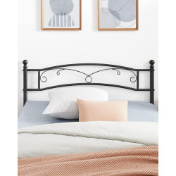 Кровать Vasagle RMB073B01 140x190 (Black) Thumb