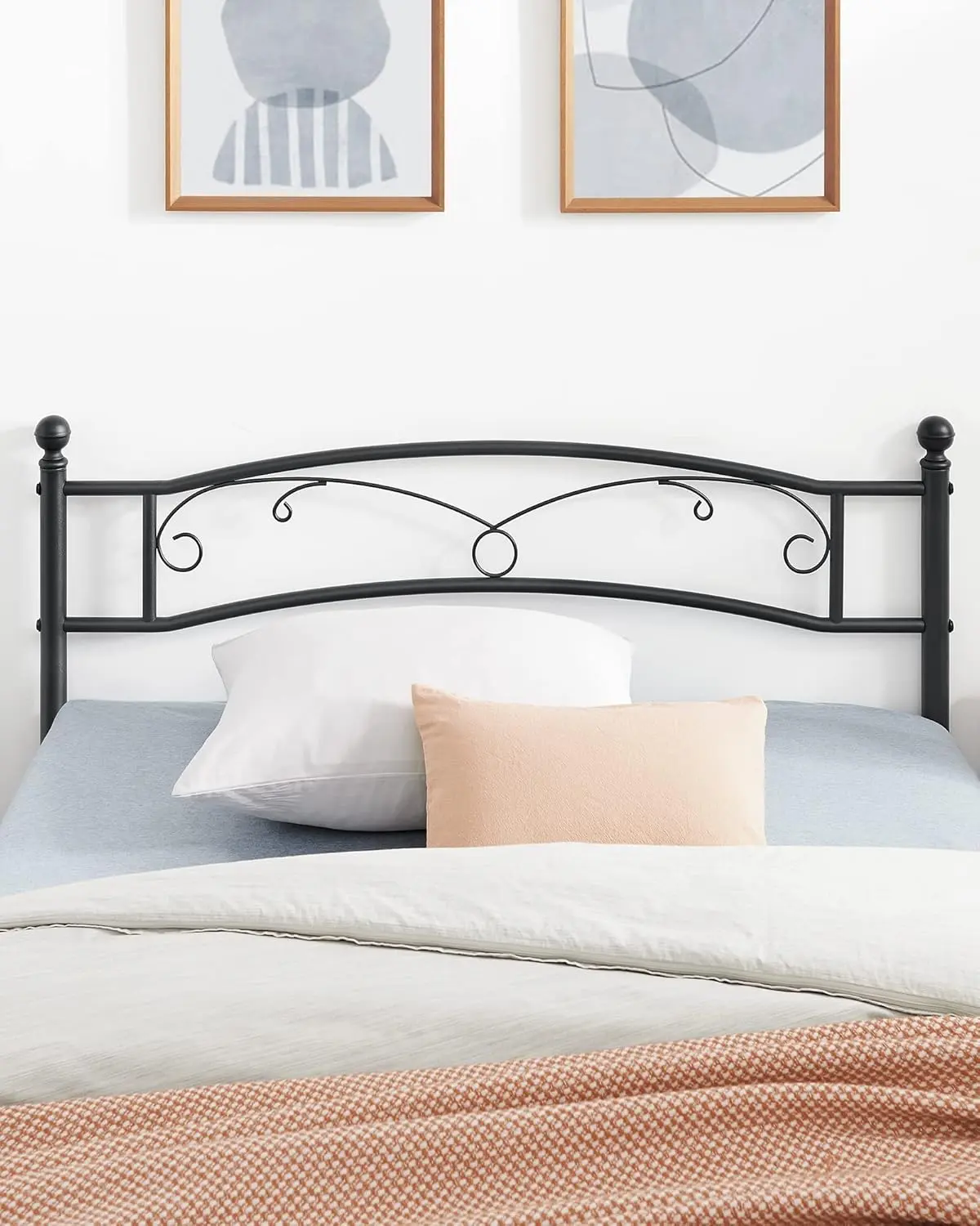 Кровать Vasagle RMB073B01 140x190 (Black) - 3