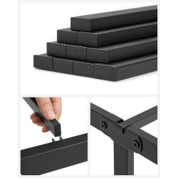 Кровать Vasagle RMB073B01 140x190 (Black) Thumb