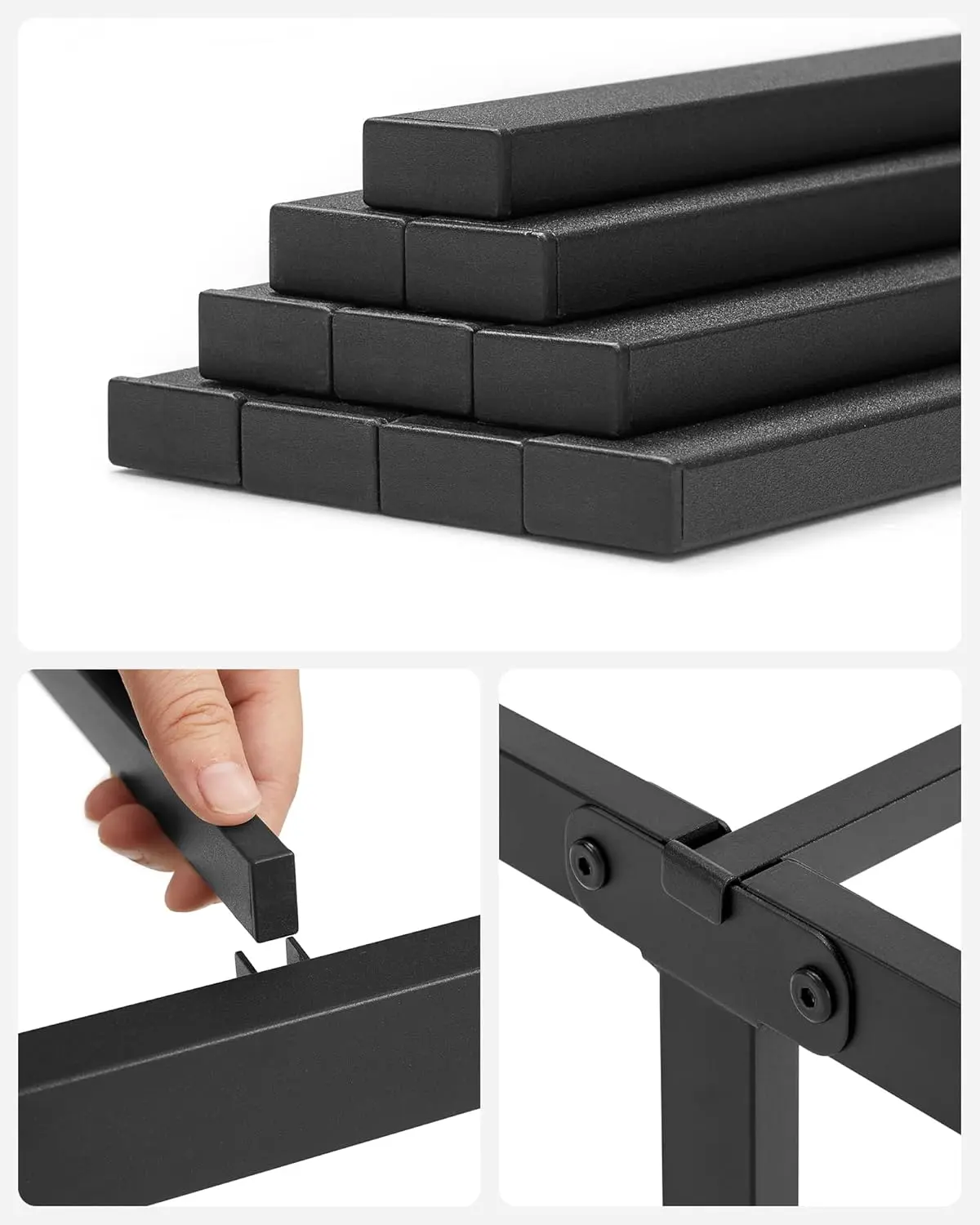 Кровать Vasagle RMB073B01 140x190 (Black) - 6