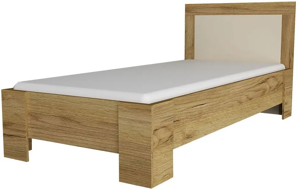 Pat Yasen Denver baza lamele 120x200 (Craft Oak Gold/Vanilla)