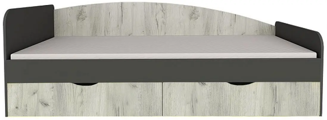 Кровать Yasen Дисней 900 (Серый Графит/Дуб Крафт Белый)
