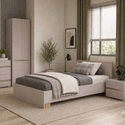 Pat Yasen Leo cu lamele 120x200 (Cashmere/Artisan Oak)