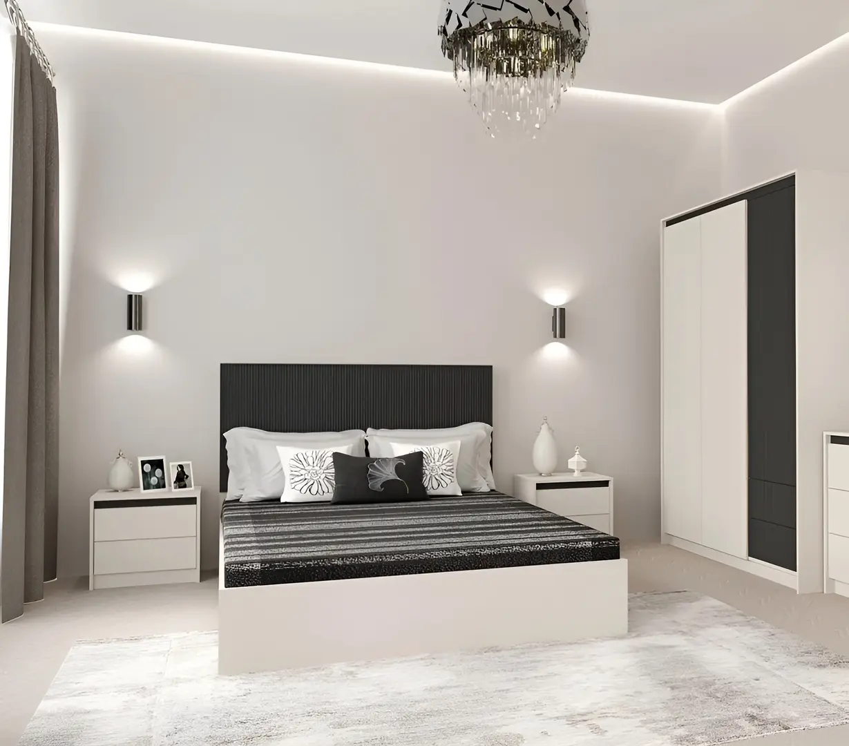 Pat Yasen Monaco LOZ160 mecanism de ridicare 160x200 (Cashmere/Grey Soft Touch)