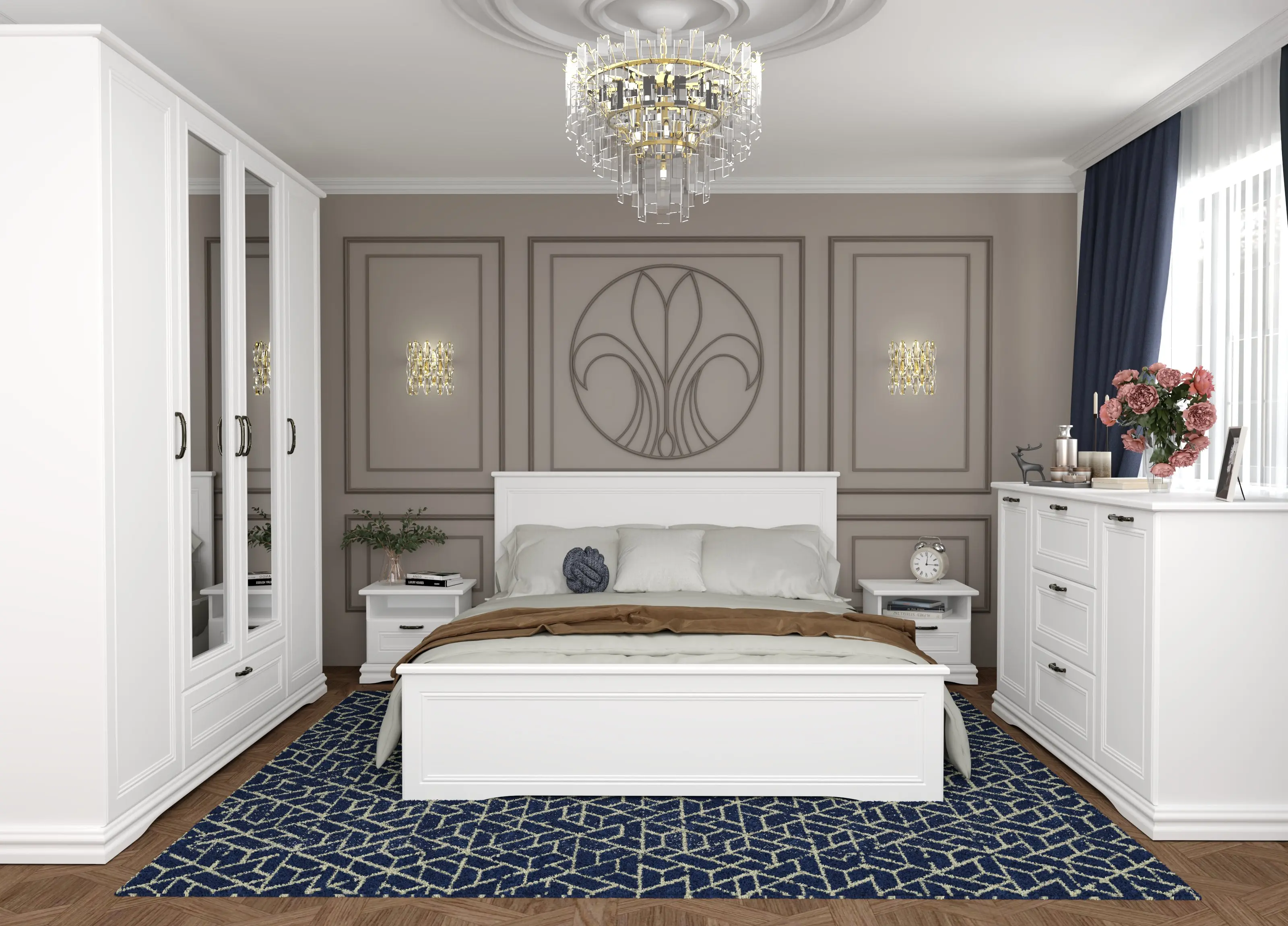 Кровать Yasen Сардиния 160x200 (Белый)