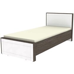 Pat Yasen Tenessi 900 MDF Ilm Bergamo/White Gloss (baza lamele) Thumb