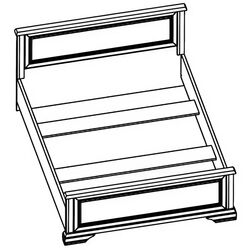 Кровать Yasen White 180x200 (Сосна Серебряная) Thumb