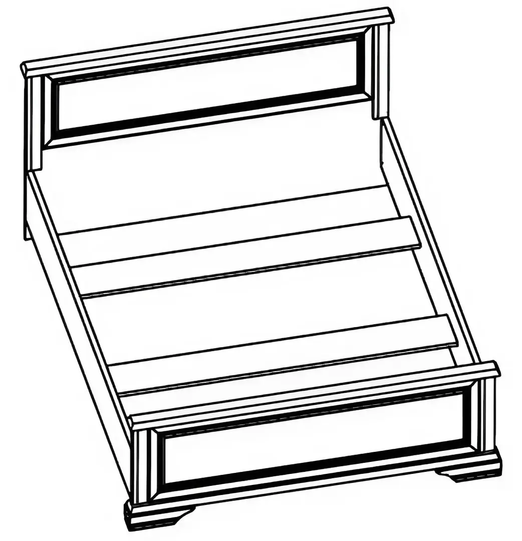 Кровать Yasen White 180x200 (Сосна Серебряная)