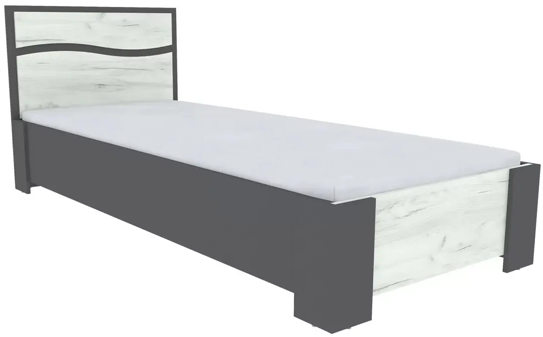 Pat Yasen Jeneva baza lamele 80x200 (Graphite Grey/Craft Oak White)