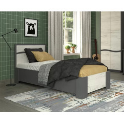 Pat Yasen Jeneva baza lamele 80x200 (Graphite Grey/Craft Oak White)