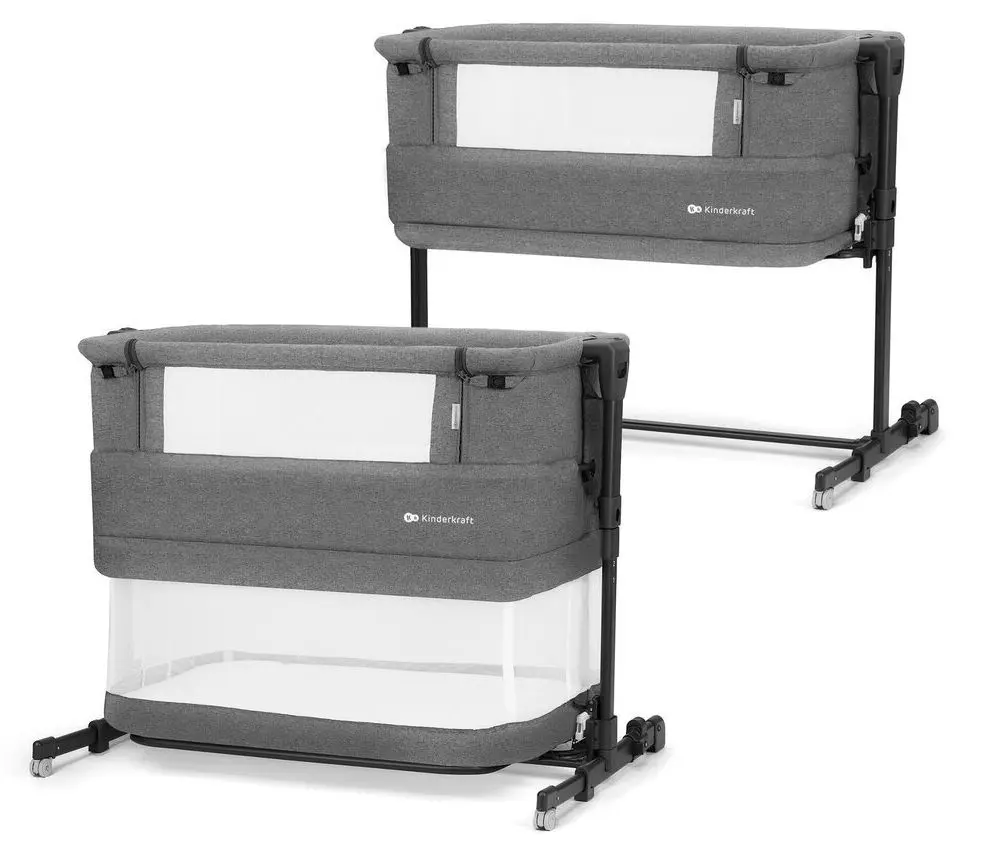 Кроватка-люлька 3в1 Kinderkraft Neste Grow KCNEGR00GRY0000 (Dark Grey) - 5
