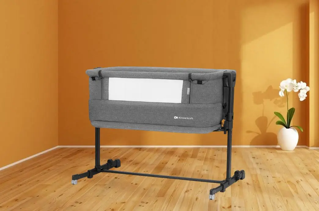 Кроватка-люлька 3в1 Kinderkraft Neste Grow KCNEGR00GRY0000 (Dark Grey)