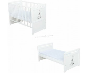 Patuc 2in1 BabyNeeds Nadia II Girafa + saltea 10cm (White)