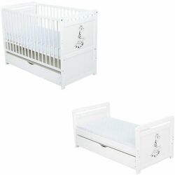 Patuc 2in1 BabyNeeds Nadia II Girafa + saltea 10cm + sertar (White) Thumb