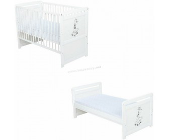 Patuc 2in1 BabyNeeds Nadia II Girafa + saltea 12cm (White)