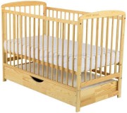 Кроватка BabyNeeds Ola + матрас 8см + ящик (Natural)