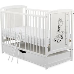 Patuc BabyNeeds Timmi Girafa + saltea 12cm + sertar (White) Thumb