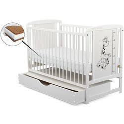 Patuc BabyNeeds Timmi Girafa + saltea 12cm + sertar (White) Thumb