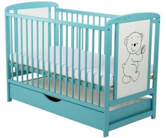 Patuc BabyNeeds Timmi + saltea 10cm + sertar (Mint)