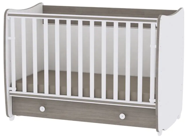 Кроватка Bertoni (Lorelli) Dream New 60x120 (White/Coffee)