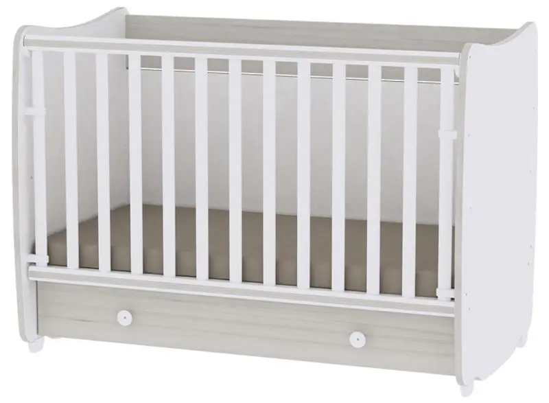 Кроватка Bertoni (Lorelli) Dream New 60x120 (White/Light Oak)