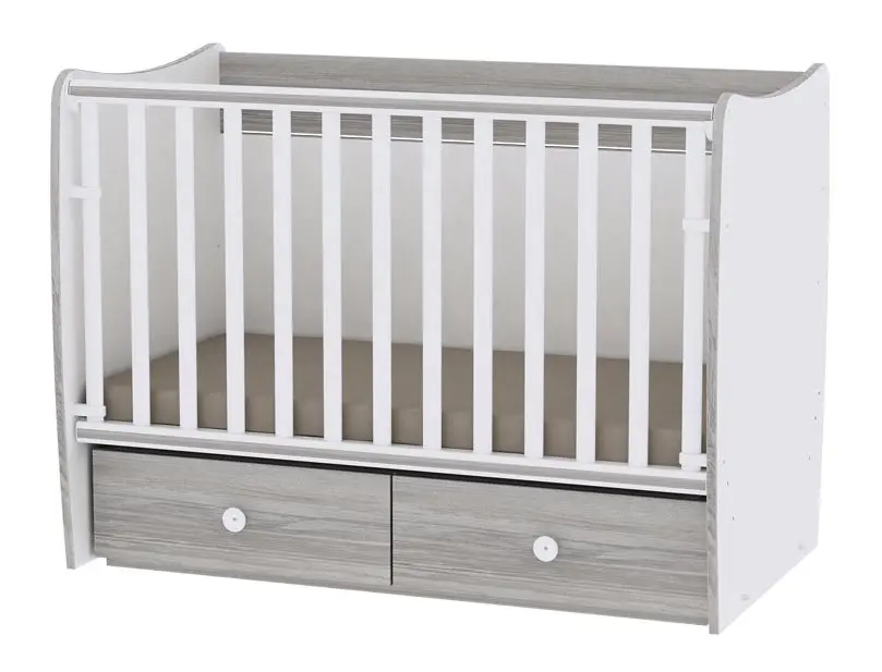 Кроватка Bertoni (Lorelli) Matrix New (White/Artwood)