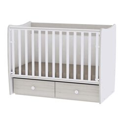 Кроватка Bertoni (Lorelli) Matrix New (White/Light Oak)