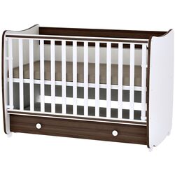 Кроватка-трансформер Bertoni (Lorelli) Dream New (White/Walnut)