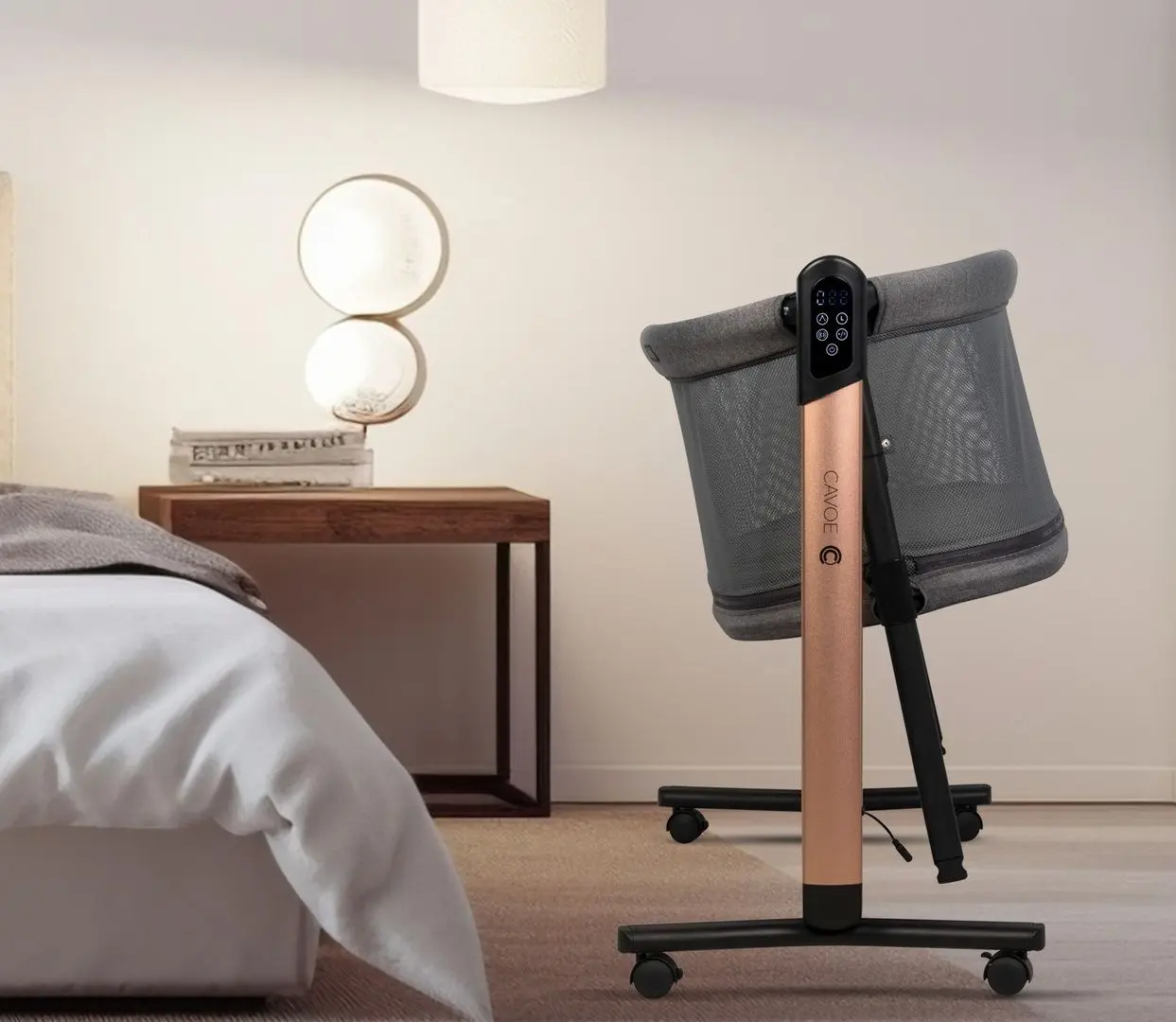 Кроватка-люлька 4в1 Cavoe COQ (Meteorite)