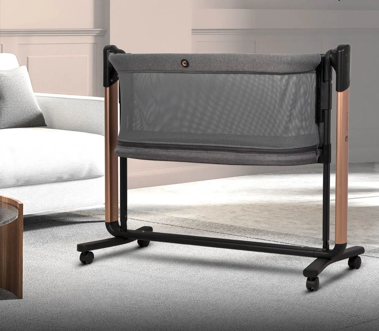 Кроватка-люлька 4в1 Cavoe COQ (Meteorite)