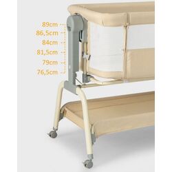 Кроватка-люлька 4в1 Costway BC10150MS (Beige) Thumb