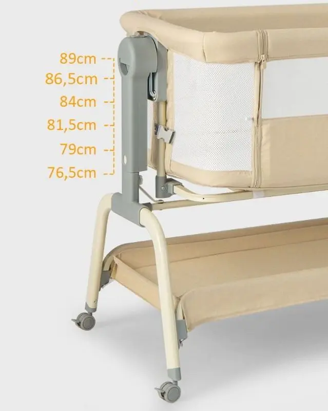 Кроватка-люлька 4в1 Costway BC10150MS (Beige) - 3