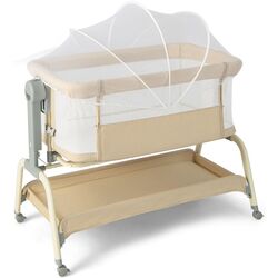 Кроватка-люлька 4в1 Costway BC10150MS (Beige)