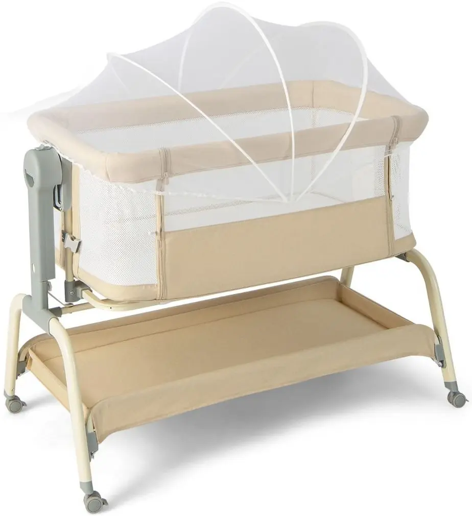 Кроватка-люлька 4в1 Costway BC10150MS (Beige)