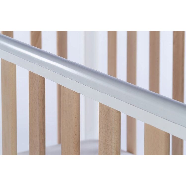 Кроватка Drewex Leo с откидным бортиком 60х120 (White/Beech)